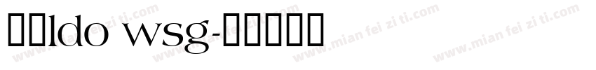 思源ldo wsg字体转换